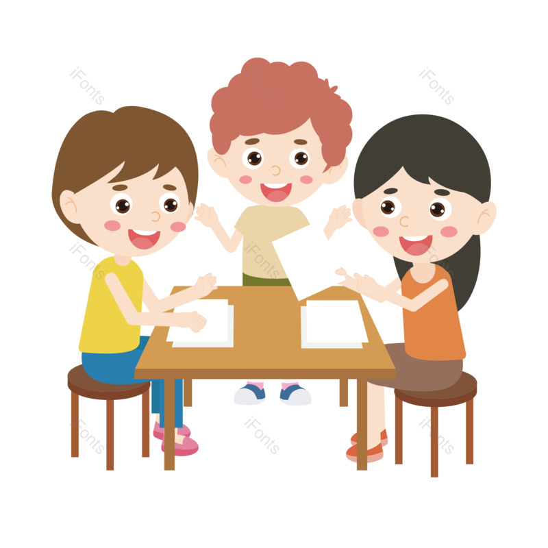 卡通图片,学习元素,校园PNG,交流免抠素材